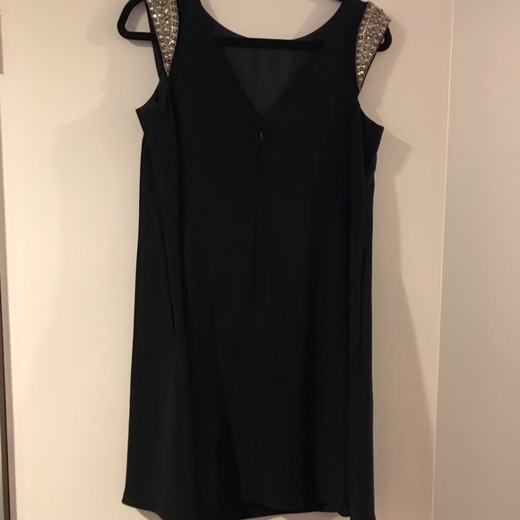 Aidan Mattox blk trapeze dress - Picture 4 of 5